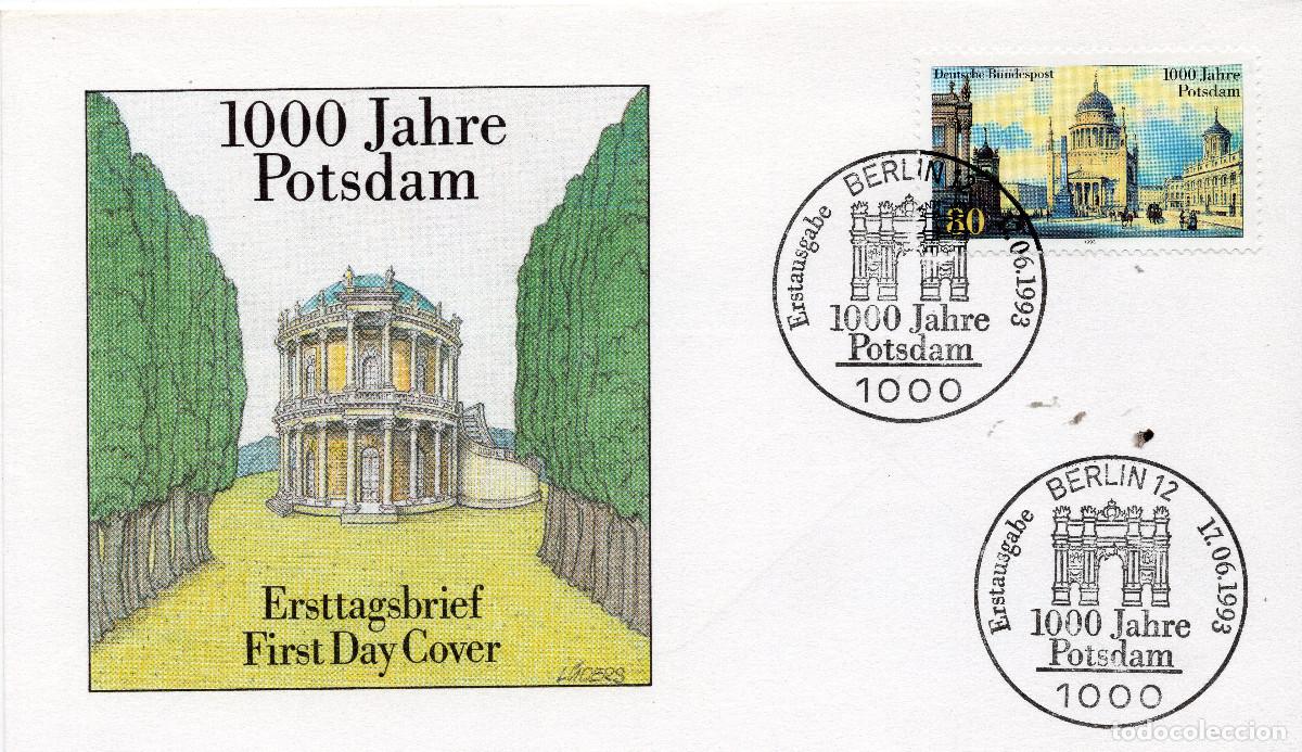 Sellos: ALEMANIA FEDERAL 1993 CARTA FDC MICHEL DE 1680