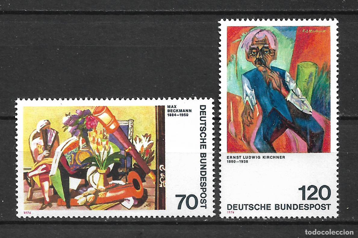 Sellos: alemania 1974 michel 822/823 ** mnh 3.50&euro;- 22/18
