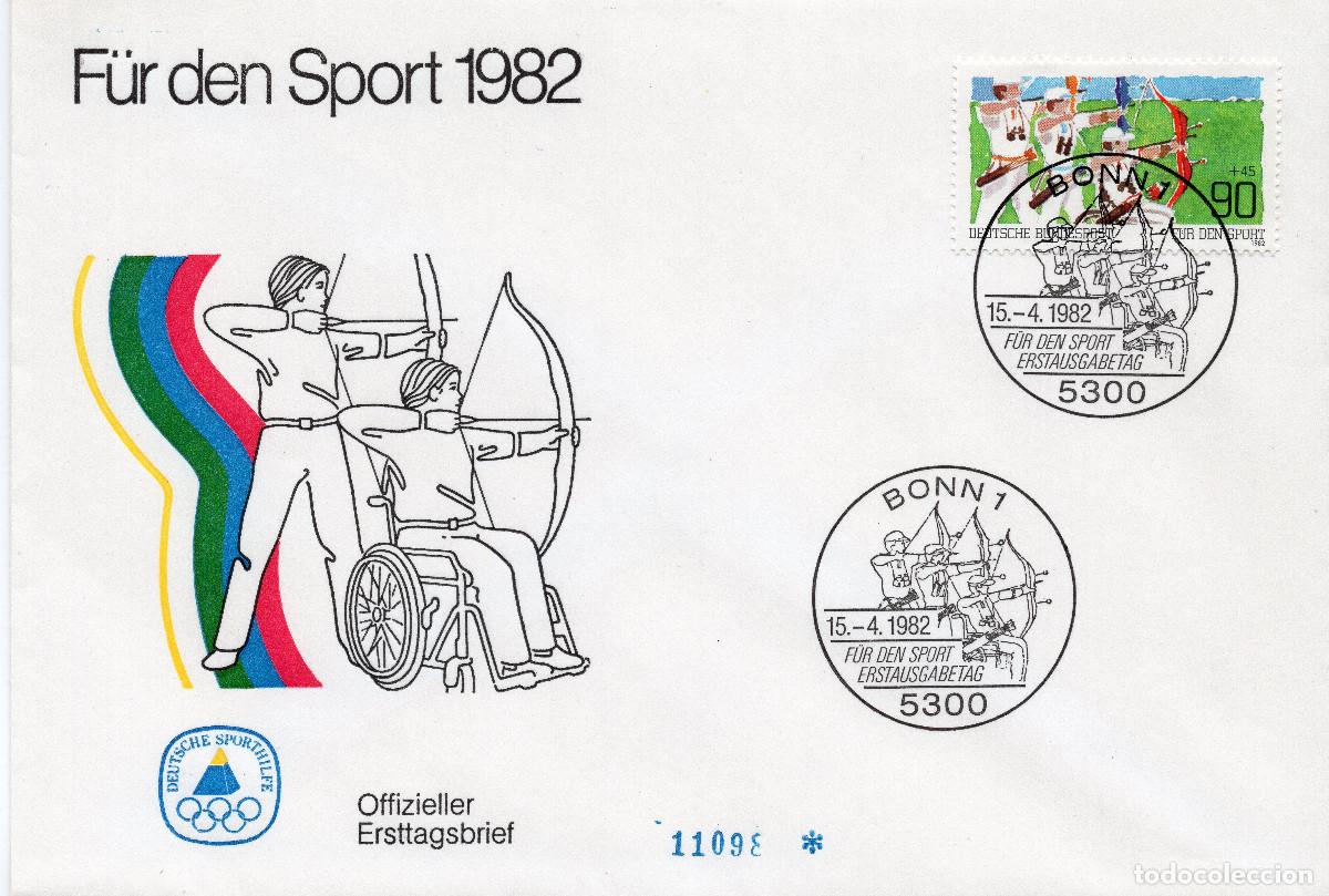Sellos: ALEMANIA FEDERAL 1982 CARTA FDC MICHEL DE 1128