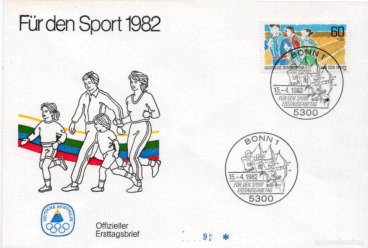 Sellos: ALEMANIA FEDERAL 1982 CARTA FDC MICHEL DE 1127
