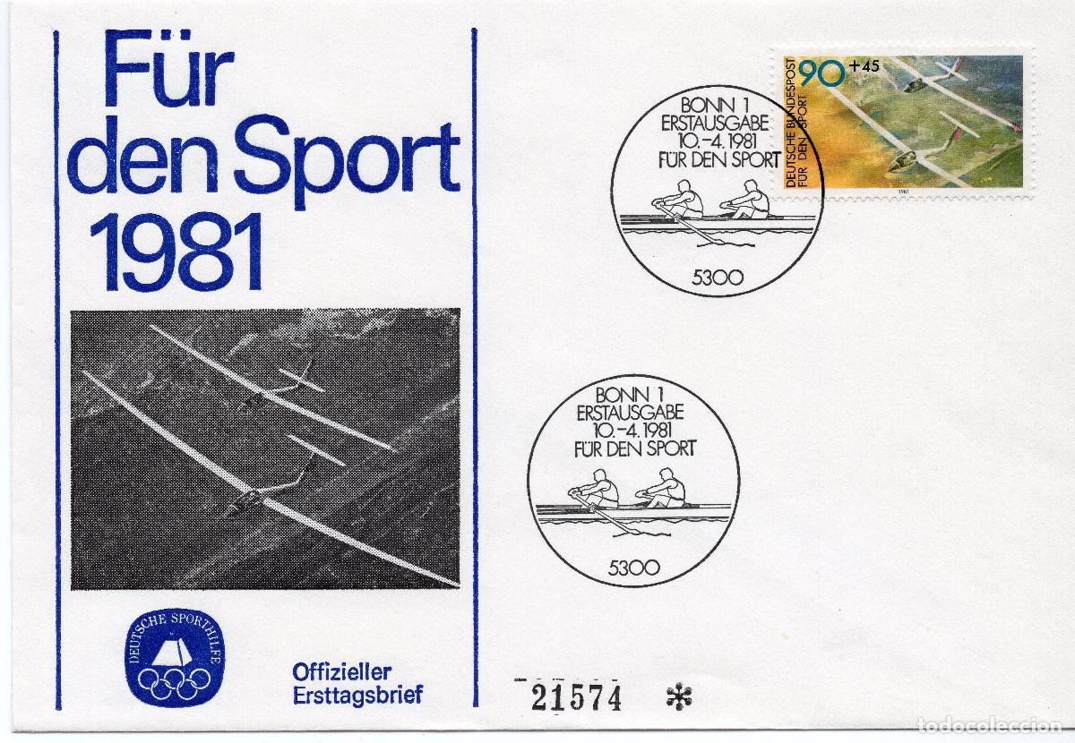 Sellos: ALEMANIA FEDERAL 1981 CARTA FDC MICHEL DE 1095