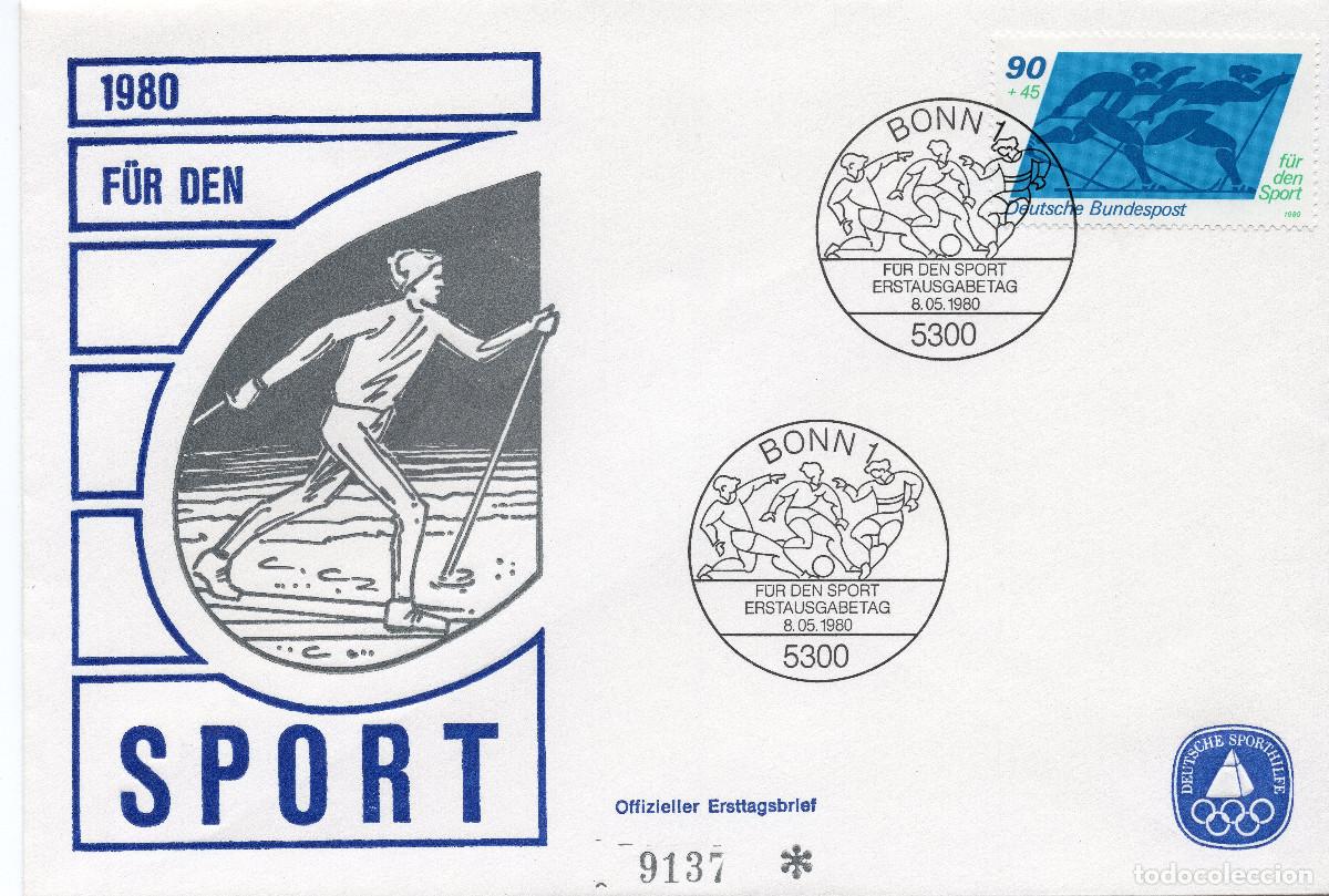 Sellos: ALEMANIA FEDERAL 1980 CARTA FDC MICHEL DE 1048