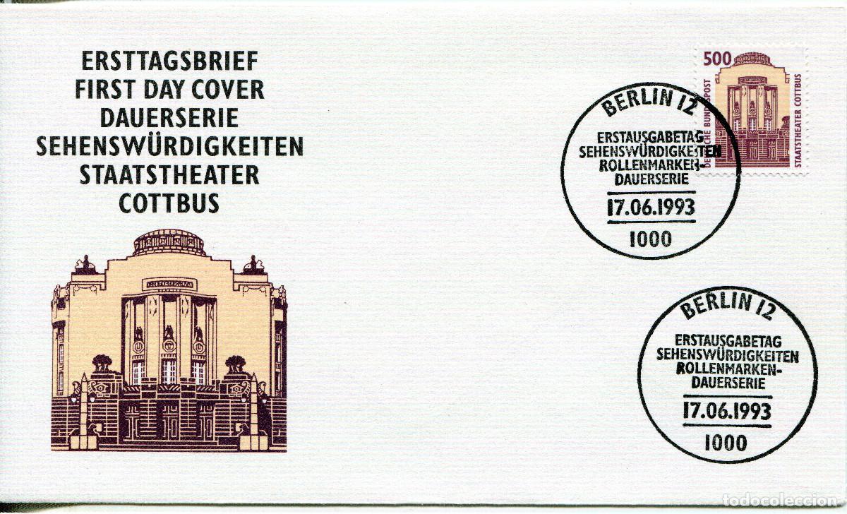 Sellos: ALEMANIA FEDERAL 1993 CARTA FDC MICHEL DE 1679