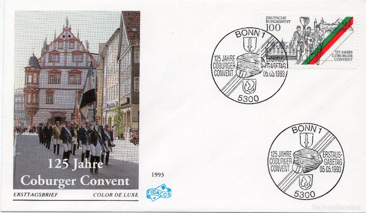 Sellos: ALEMANIA FEDERAL 1993 CARTA FDC MICHEL DE 1676