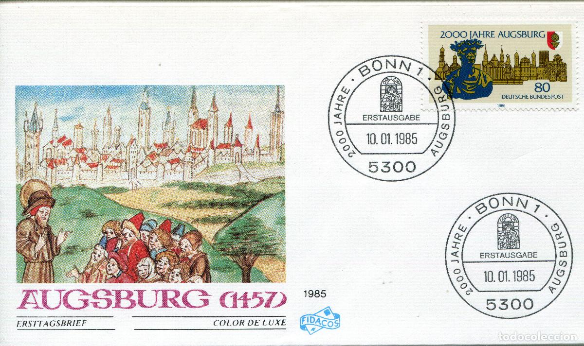 Sellos: ALEMANIA FEDERAL 1985 CARTA FDC MICHEL DE 1234