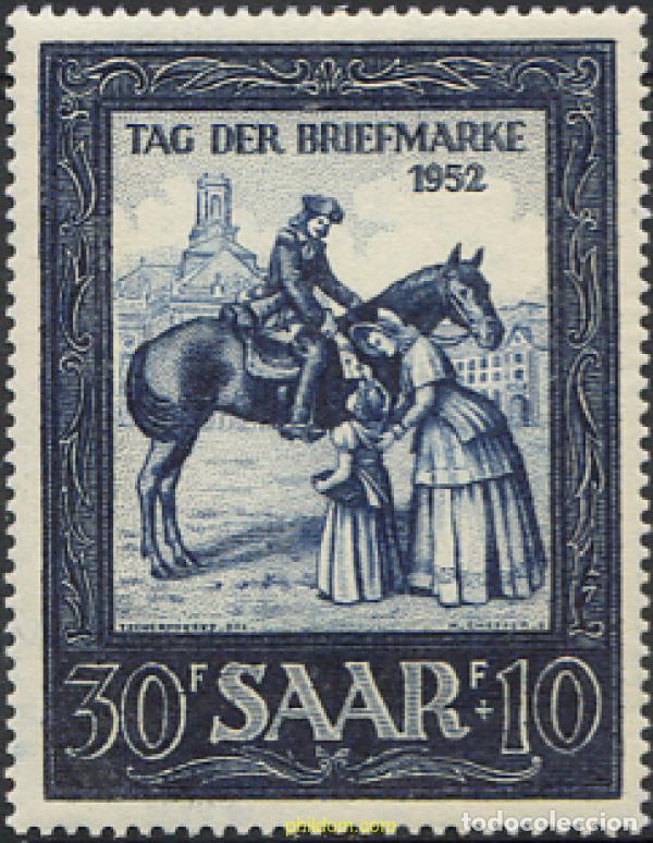 Sellos: 29985 MNH ALEMANIA. Sarre 1952 DIA DEL SELLO