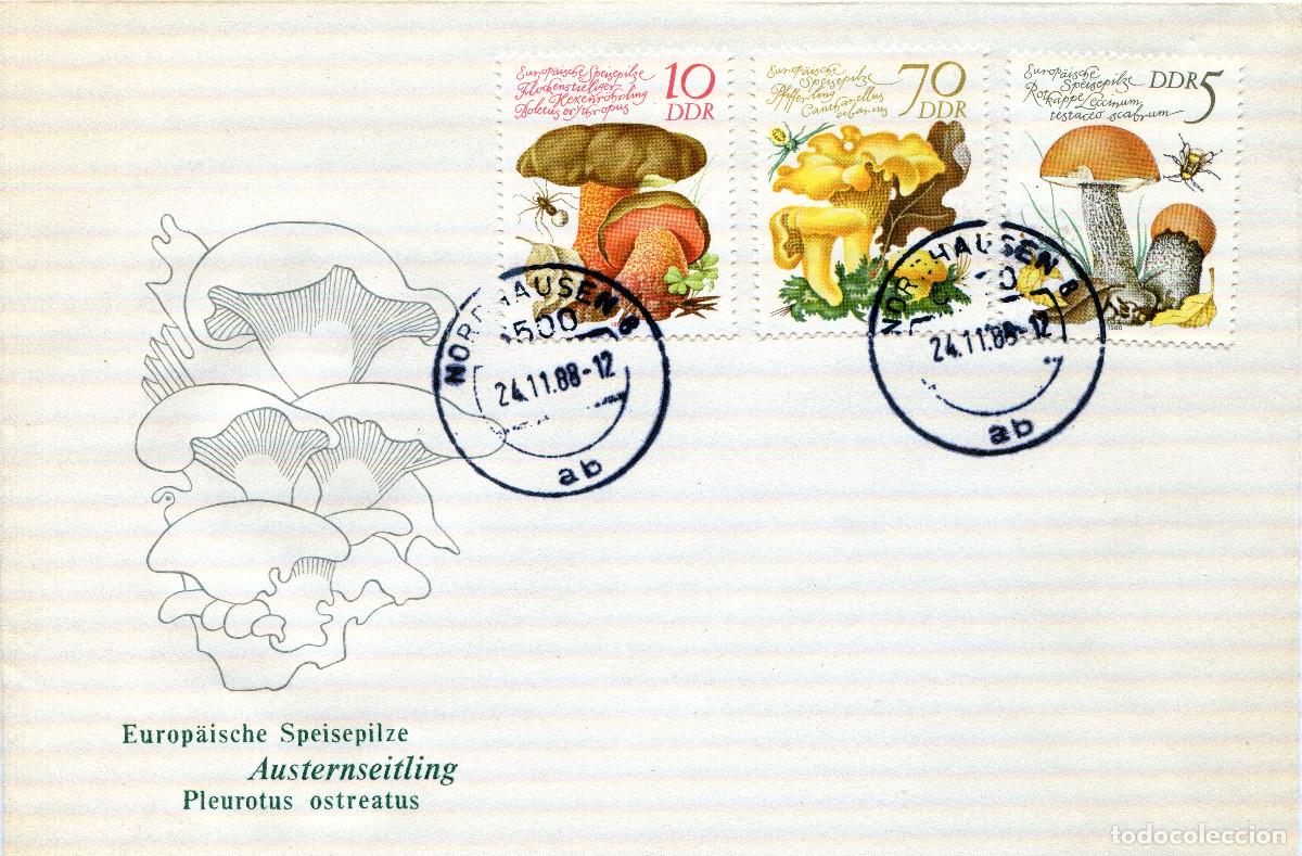 Sellos: ALEMANIA DEMOCRATICA 1980 CARTA FDC MICHEL DD 2551-2552+2556