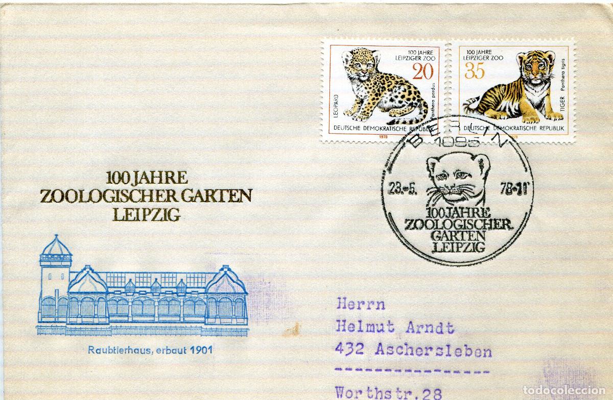 Sellos: ALEMANIA DEMOCRATICA 1978 CARTA FDC MICHEL DD 2323-2324