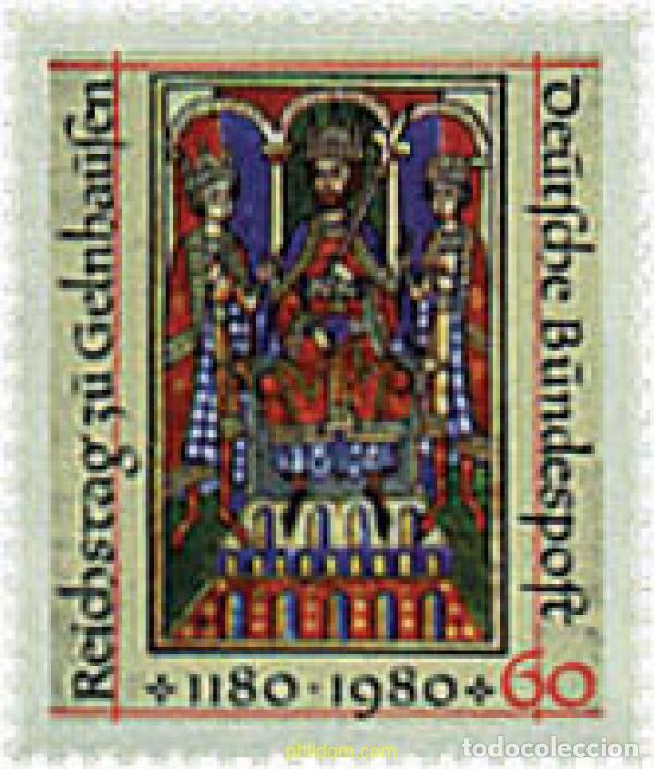 Selos: 145419 MNH ALEMANIA FEDERAL 1980 8 CENTENARIO DE LA DIETA DE GELNHAUSEN