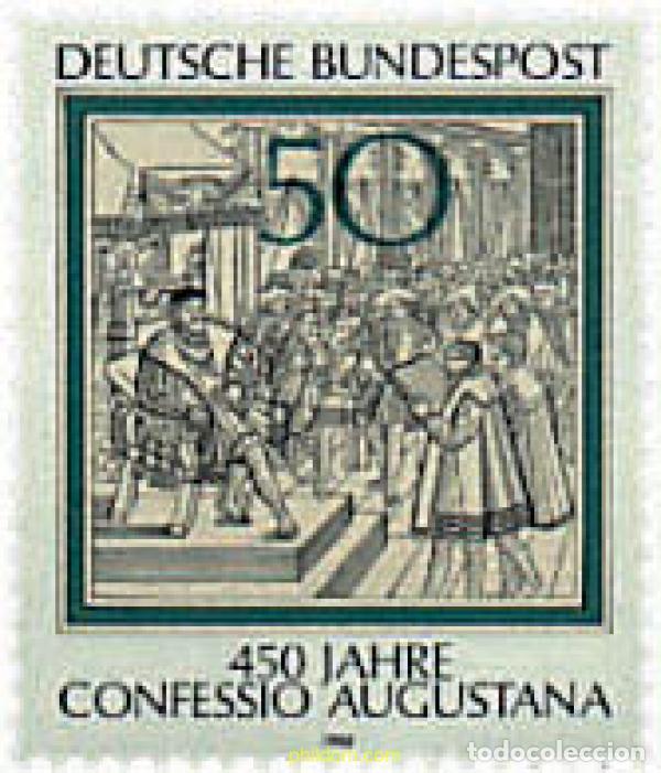 Selos: 145420 MNH ALEMANIA FEDERAL 1980 450 ANIVERSARIO DE LA &rdquo;CONFESSIO AUGUSTANA&rdquo; DE AUGSBURG