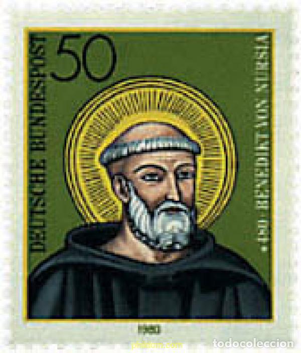 Selos: 145431 MNH ALEMANIA FEDERAL 1980 1500 ANIVERSARIO DEL NACIMIENTO DE SAN BENEDICTO DE NURSIA