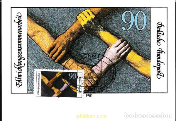 Selos: 605763 MNH ALEMANIA FEDERAL 1981 COOPERACION PARA EL DESARROLLO DE LOS PAISES DEL TERCER MUNDO