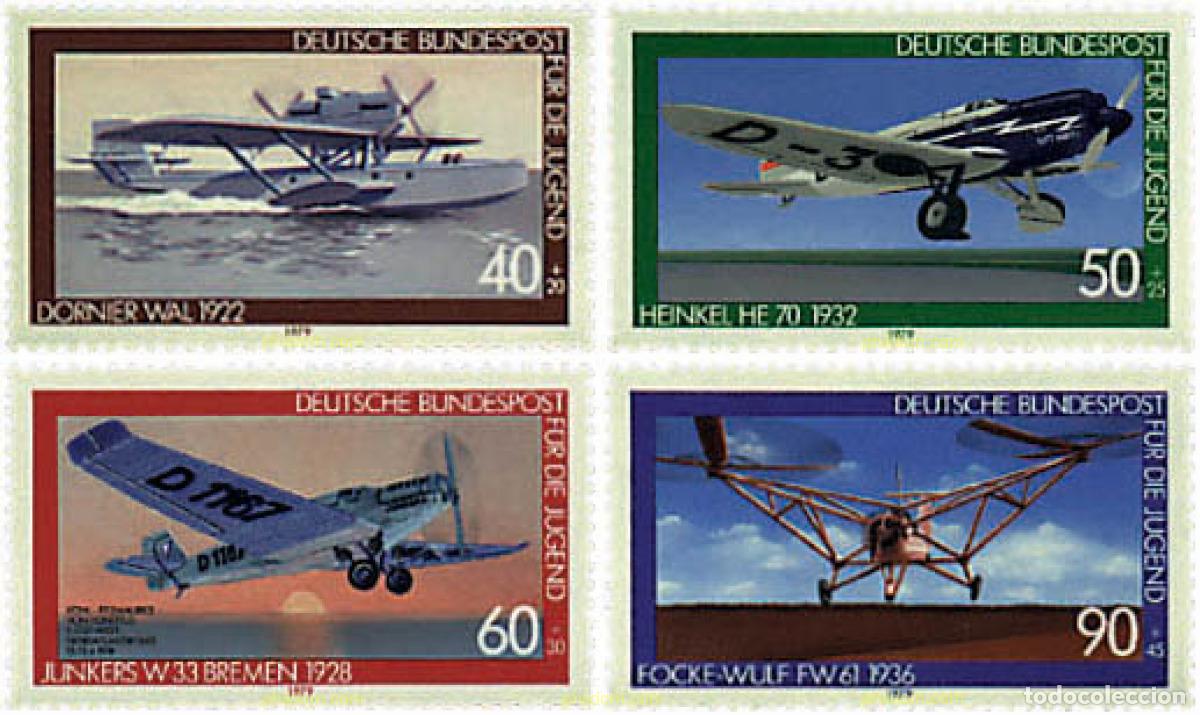 Sellos: 64980 MNH ALEMANIA FEDERAL 1979 AVIONES