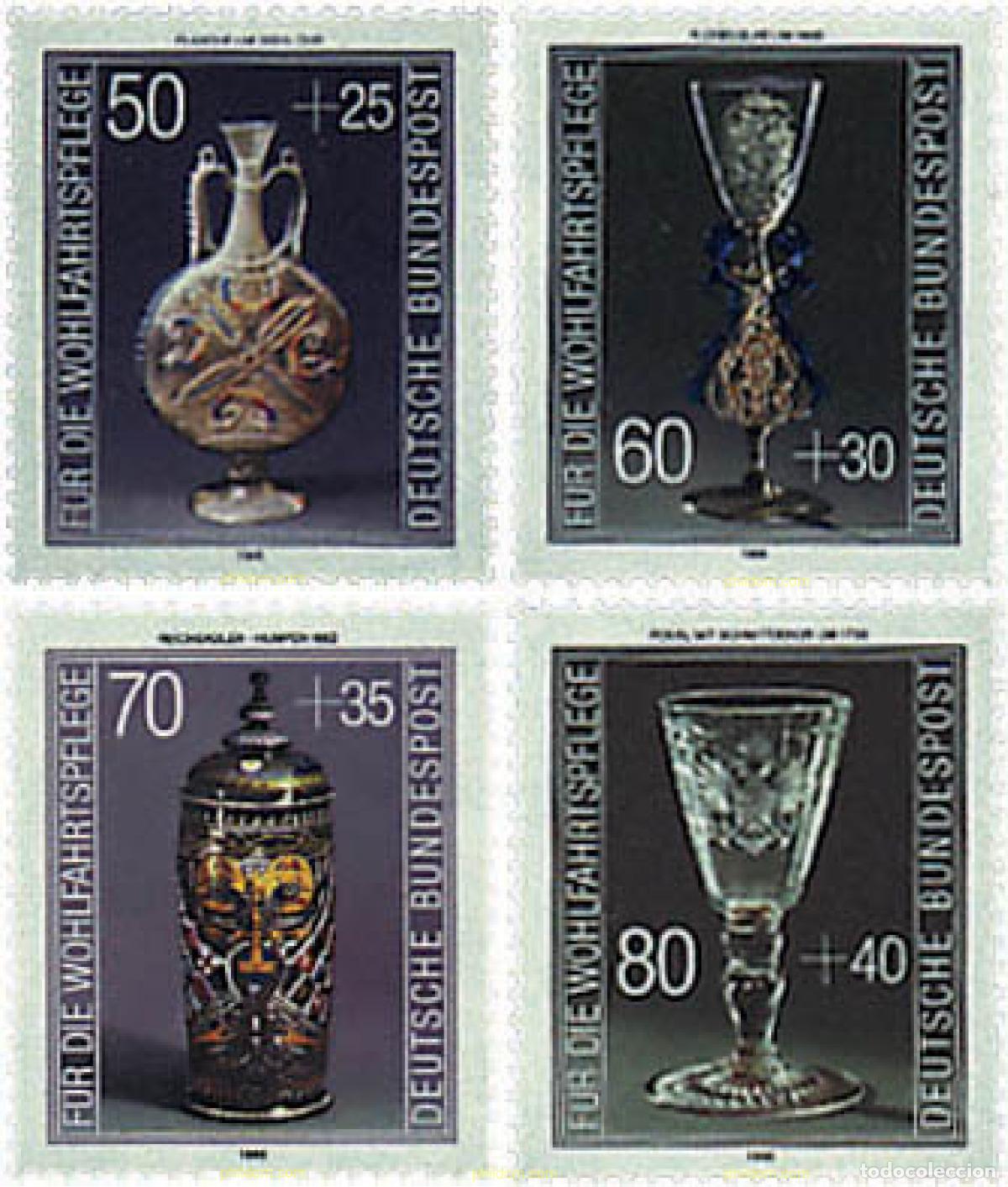 Briefmarken: 145677 MNH ALEMANIA FEDERAL 1986 CRISTALERIAS ANTIGUAS DEL MUSEO DE COLOGNE