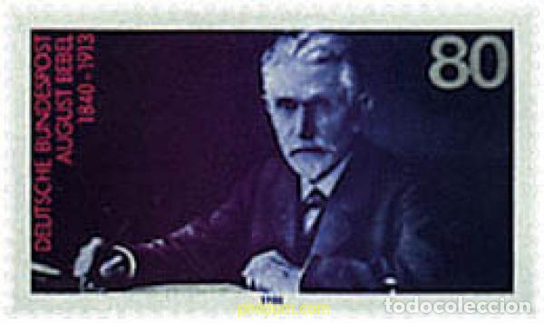 Briefmarken: 145832 MNH ALEMANIA FEDERAL 1988 75 ANIVERSARIO DE LA MUERTE DEL POLITICO AUGUST BEBEL