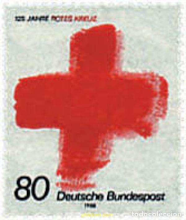 Briefmarken: 145844 MNH ALEMANIA FEDERAL 1988 25 ANIVERSARIO DE LA CRUZ ROJA