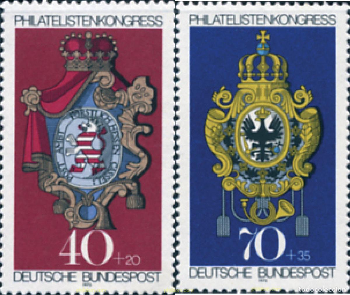 Briefmarken: 105992 MNH ALEMANIA FEDERAL 1973 CONGRESO INTERNACIONAL DE FILATELIA Y EXPOSICION FILATELICA IBRA
