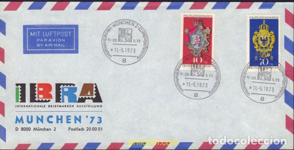 Briefmarken: 581366 MNH ALEMANIA FEDERAL 1973 CONGRESO INTERNACIONAL DE FILATELIA Y EXPOSICION FILATELICA IBRA