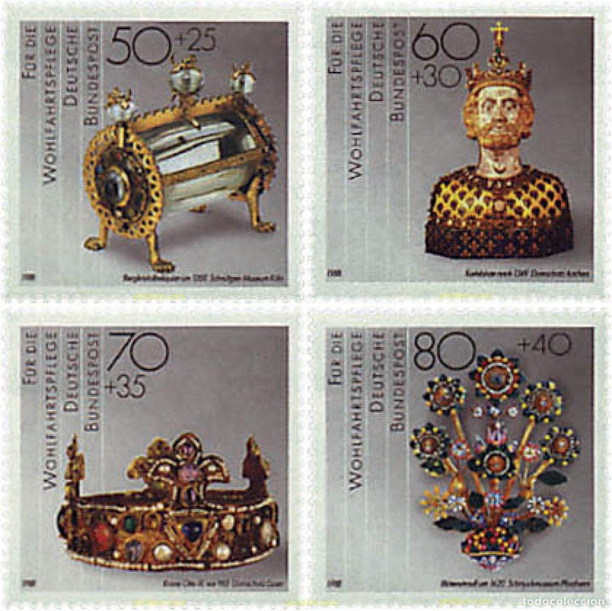 Timbres: 145841 MNH ALEMANIA FEDERAL 1988 OBRAS DE ARTE DE LOS MUSEOS DE LA REPUBLICA FEDERAL