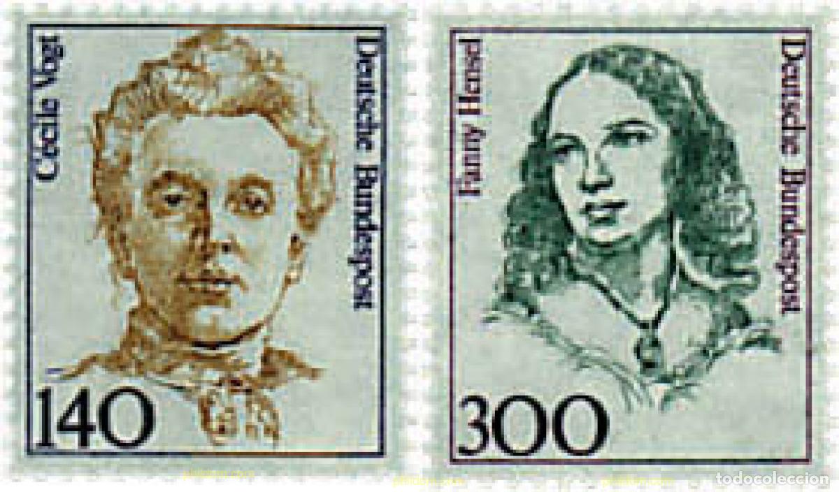 Sellos: 145852 MNH ALEMANIA FEDERAL 1989 MUJERES CELEBRES