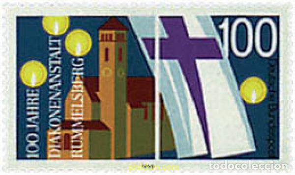 Sellos: 145978 MNH ALEMANIA FEDERAL 1990 CENTENARIO DE LA INSTITUCION DIACONAL DE RUMMELSBERG
