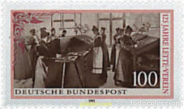 Sellos: 146001 MNH ALEMANIA FEDERAL 1991 125 ANIVERSARIO DE LA ASOCIACION LETTE DE BERLIN