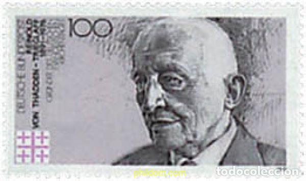 Sellos: 146039 MNH ALEMANIA FEDERAL 1991 CENTENARIO DEL NACIMIENTO DE REINOLD VON THADDEN-TRIEGLAFF