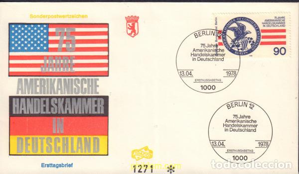Sellos: 405021 MNH ALEMANIA. Berl&iacute;n 1978 75 ANIVERSARIO DE LA CUMBRE AMERICANA DE COMERCIO EN ALEMANIA, BE