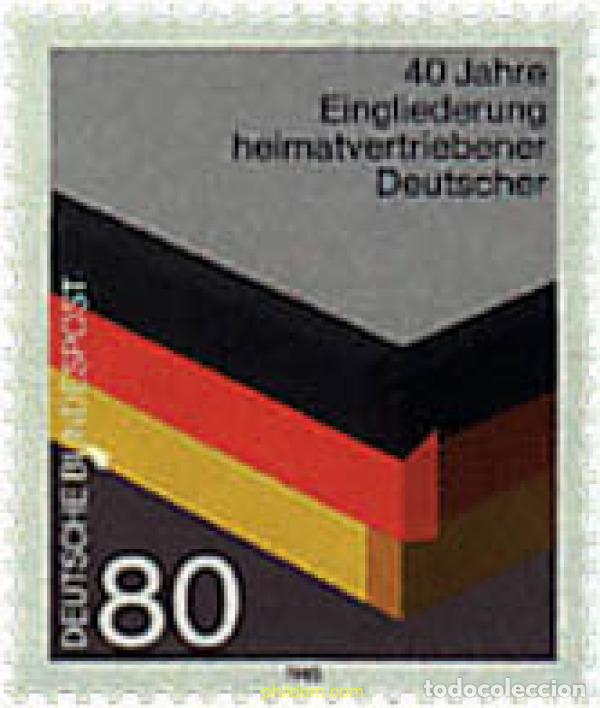 Sellos: 145619 MNH ALEMANIA FEDERAL 1985 40 ANIVERSARIO DEL EXILIO DE LOS REFUGIADOS DEL ESTE