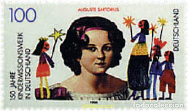 Sellos: 146503 MNH ALEMANIA FEDERAL 1996 150 ANIVERSARIO DE LA LABOR MISIONARIA PARA LOS NI&Ntilde;OS