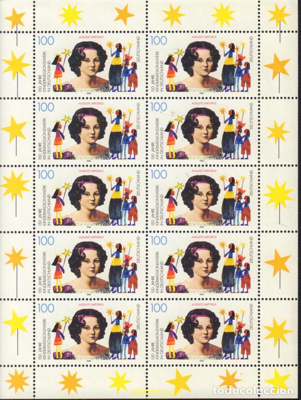 Sellos: 146504 MNH ALEMANIA FEDERAL 1996 150 ANIVERSARIO DE LA LABOR MISIONARIA PARA LOS NI&Ntilde;OS