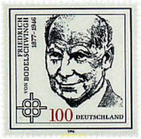 Sellos: 146505 MNH ALEMANIA FEDERAL 1996 50 ANIVERSARIO DE LA MUERTE DEL TEOLOGO FRIEDRICH VON BODELSCHWING