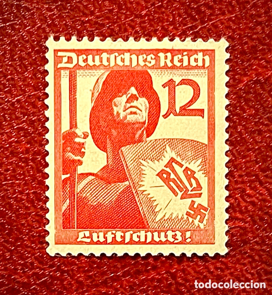 Sellos: Sello Alemania 1937 Liga Nacional Protecci&oacute;n A&eacute;rea