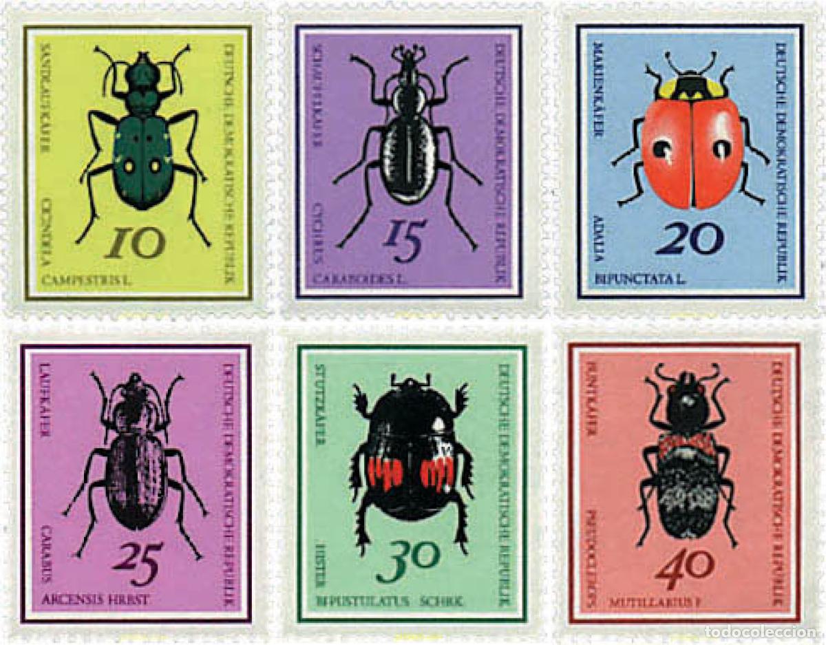 Selos: 64530 MNH ALEMANIA DEMOCRATICA 1968 COLEOPTEROS