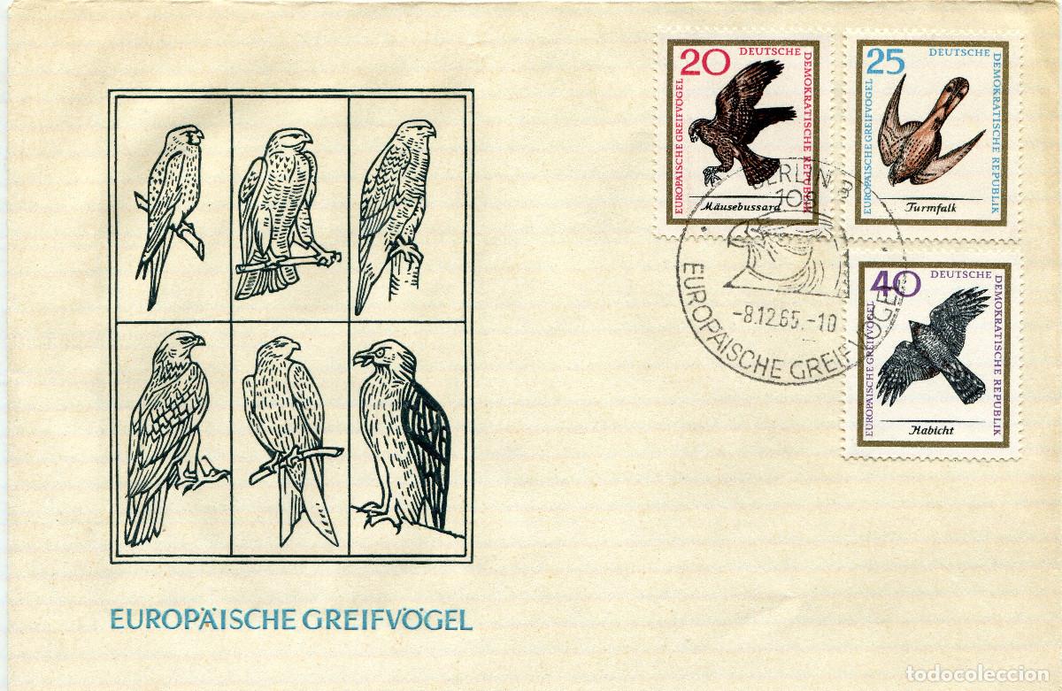 Sellos: ALEMANIA DEMOCRATICA 1965 CARTA FDC MICHEL DD 1149+1150+1151