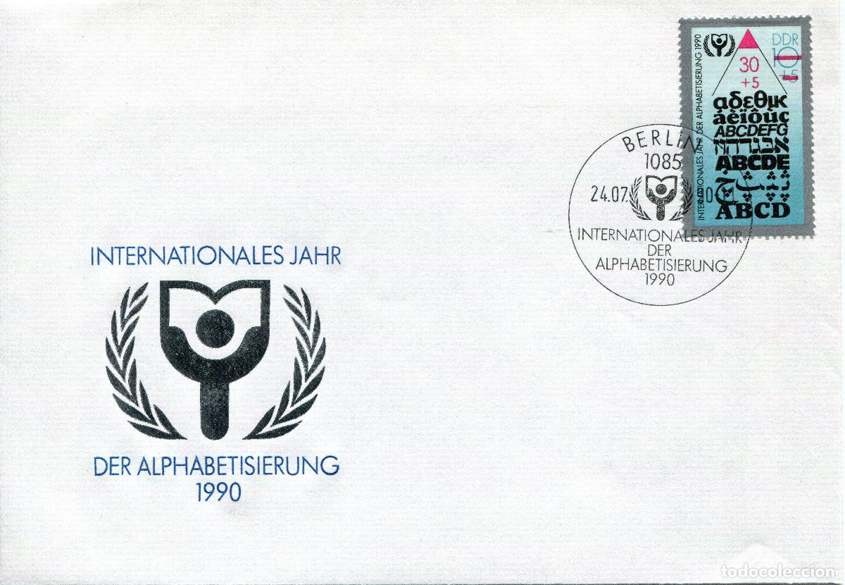 Francobolli: ALEMANIA DEMOCRATICA 1990 CARTA FDC MICHEL DD 3353
