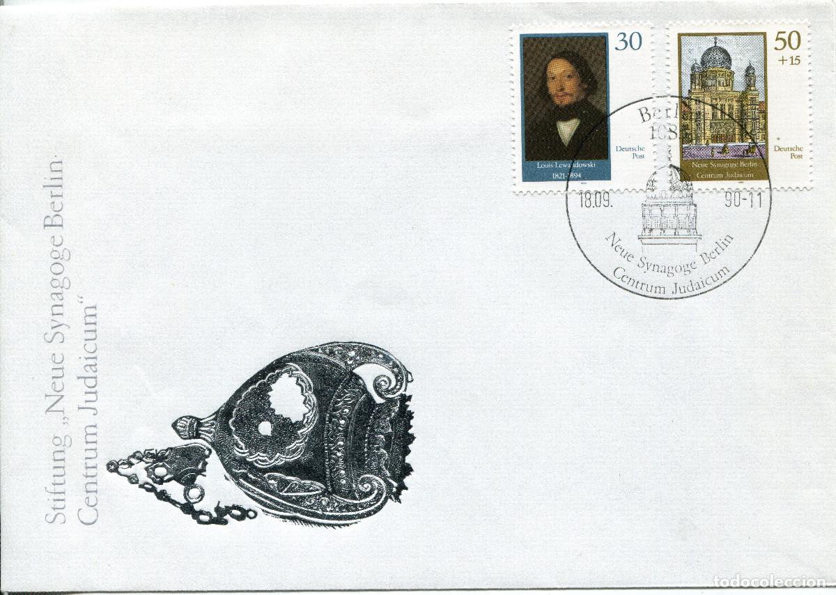 Francobolli: ALEMANIA DEMOCRATICA 1990 CARTA FDC MICHEL DD 3358-3359