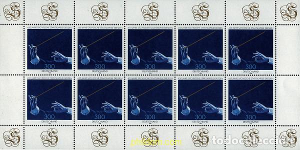Sellos: 11308 MNH ALEMANIA FEDERAL 1998 450 ANIVERSARIO DE LA ORQUESTA NACIONAL SAJONA DE DRESDE