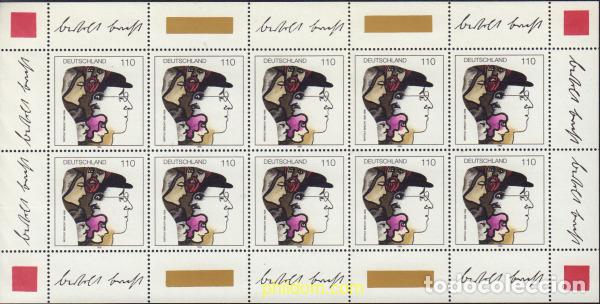 Sellos: 146712 MNH ALEMANIA FEDERAL 1998 CENTENARIO DEL NACIMIENTO DE BERTOLT BRECHT