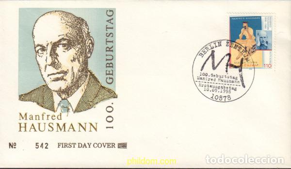 Sellos: 406669 MNH ALEMANIA FEDERAL 1998 CENTENARIO DEL NACIMIENTO DE MANFRED HAUSMANN