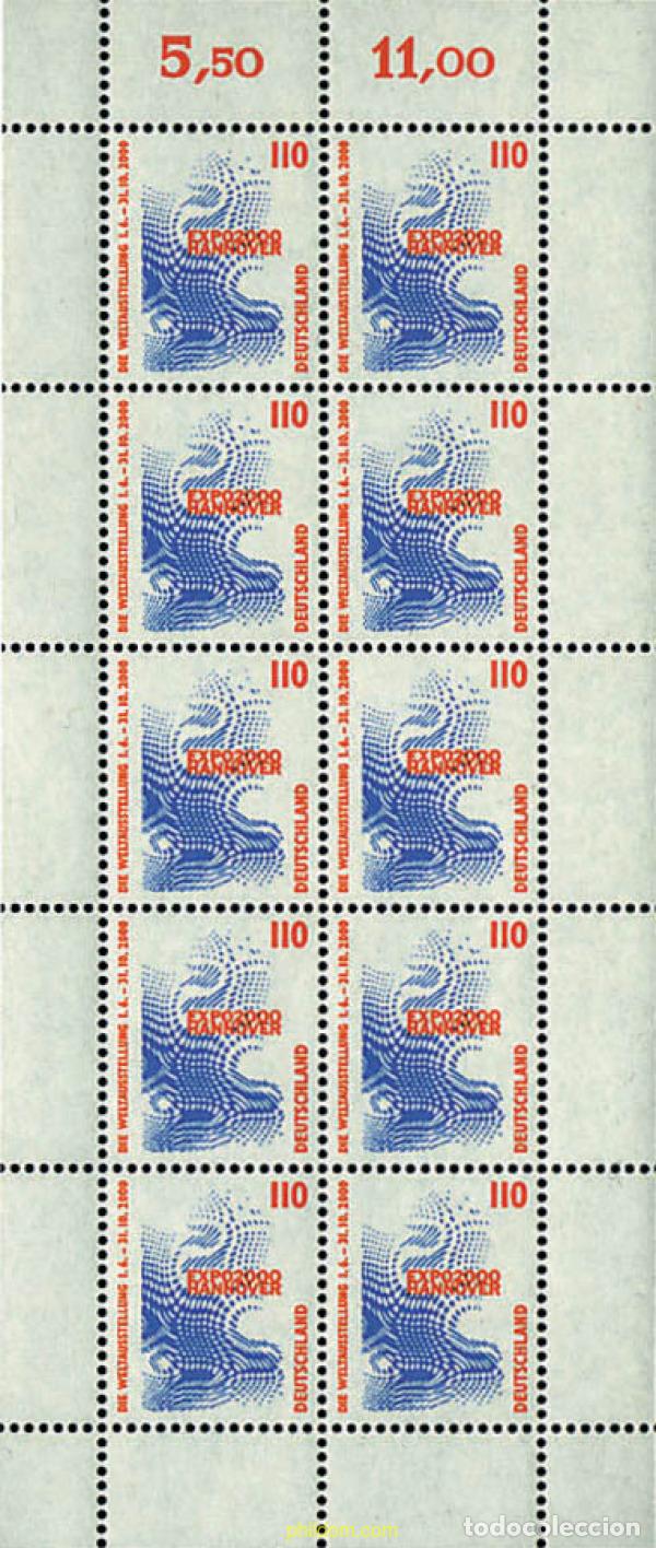 Sellos: 146708 MNH ALEMANIA FEDERAL 1998 EXPO 2000. EXPOSICION UNIVERSAL EN HANNOVER