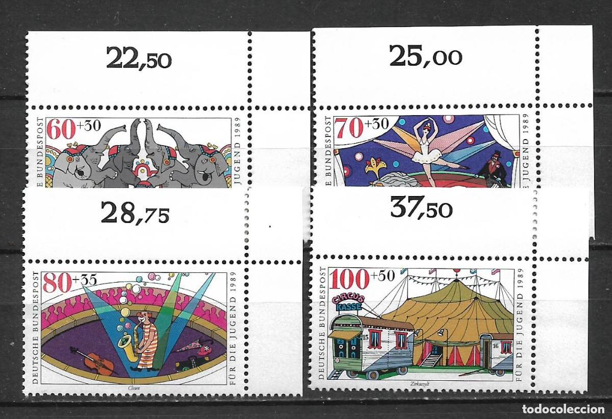 Sellos: alemania 1989 michel 1411/1414 ** mnh 13&euro;- 14/6