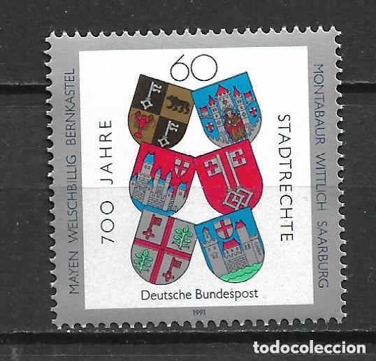Sellos: alemania 1991 michel 1528 ** mnh - 22/23