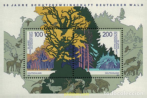 Sellos: 41379 MNH ALEMANIA FEDERAL 1997 50 ANIVERSARIO DE LA SOCIEDAD PROTECTORA DE LOS BOSQUES ALEMANES