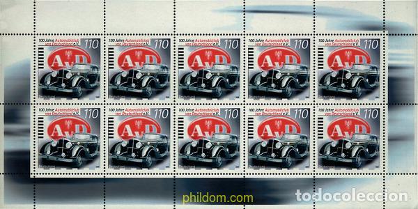 Sellos: 10448 MNH ALEMANIA FEDERAL 1999 CENTENARIO DEL AUTOMOVIL CLUB ALEMAN