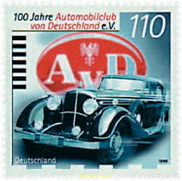 Sellos: 44285 MNH ALEMANIA FEDERAL 1999 CENTENARIO DEL AUTOMOVIL CLUB ALEMAN