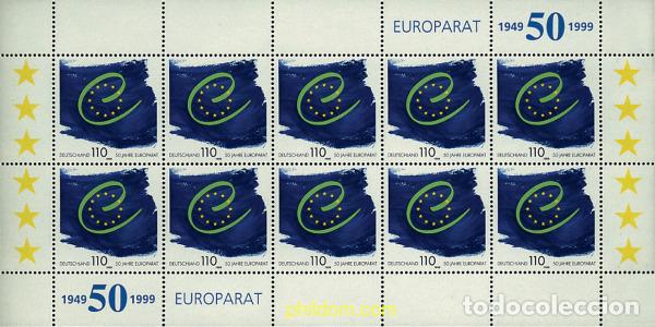 Sellos: 10447 MNH ALEMANIA FEDERAL 1999 50 ANIVERSARIO DEL CONSEJO DE EUROPA