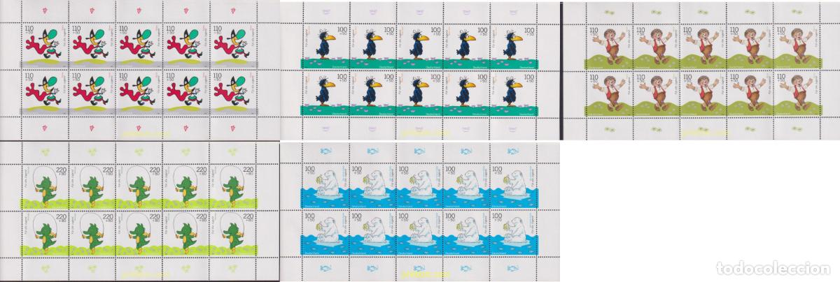 Sellos: 7791 MNH ALEMANIA FEDERAL 1999 PRO JUVENTUD. PERSONAJES DE DIBUJOS ANIMADOS