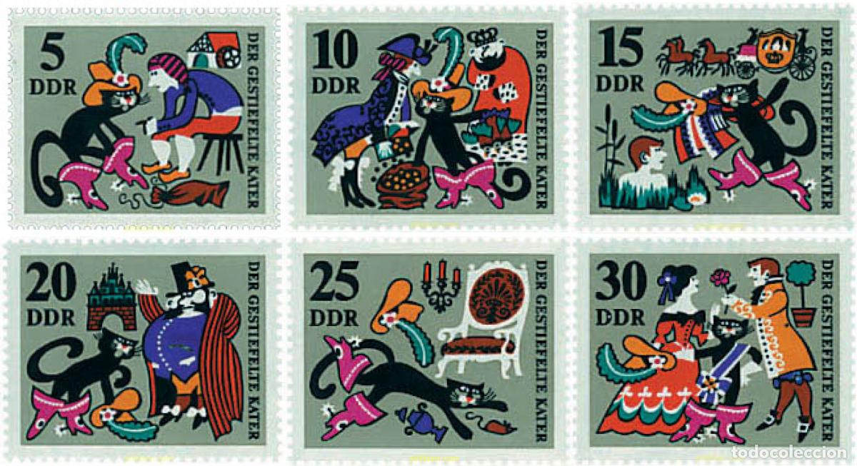 Sellos: 79963 MNH ALEMANIA DEMOCRATICA 1968 EL GATO CON BOTAS