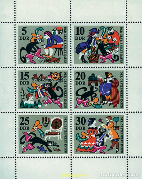 Sellos: 143994 MNH ALEMANIA DEMOCRATICA 1968 EL GATO CON BOTAS